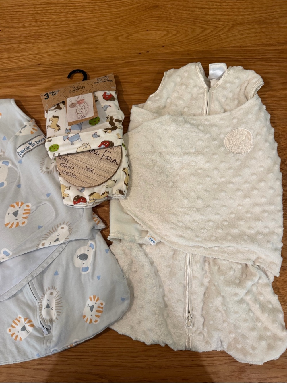 Halo newborn sleep sacks and baby swaddle set